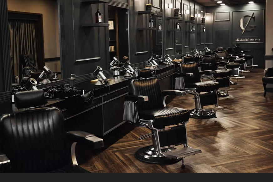 Professional barber workspace